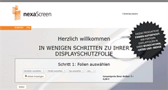 Desktop Screenshot of displayschutzfolien.com